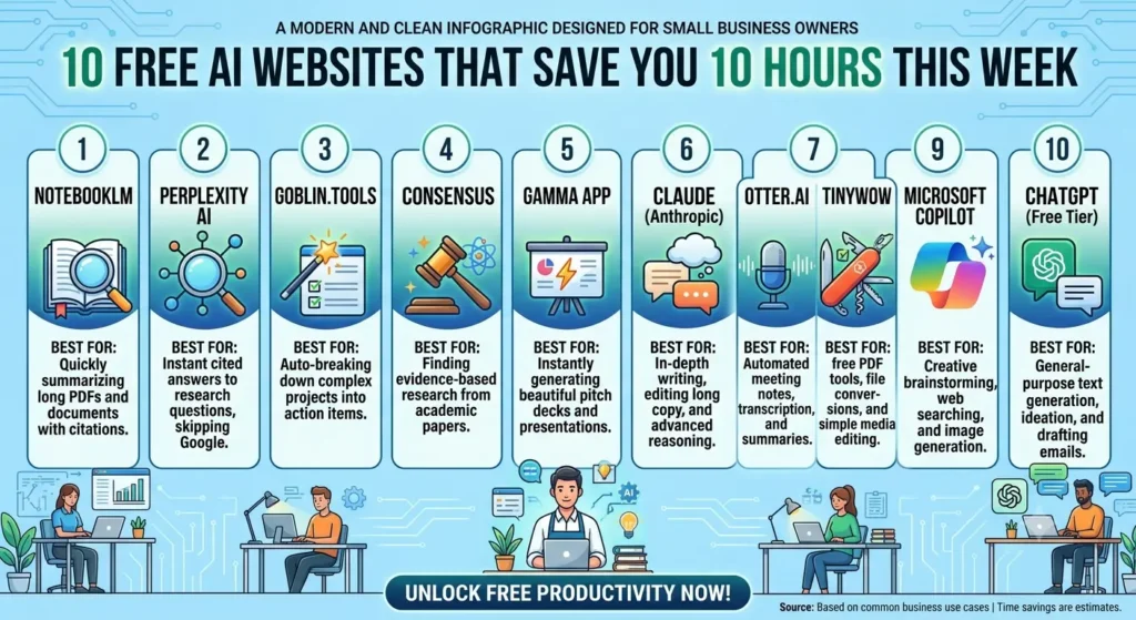 Free AI Websites That Will Save You 10 Hours This Week