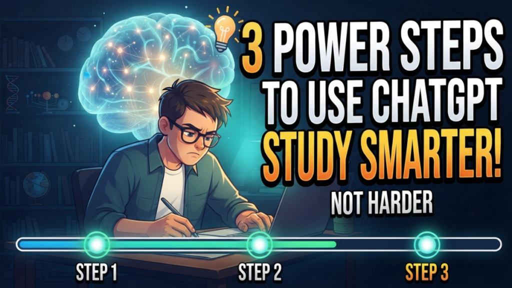 steps use ChatGPT to study