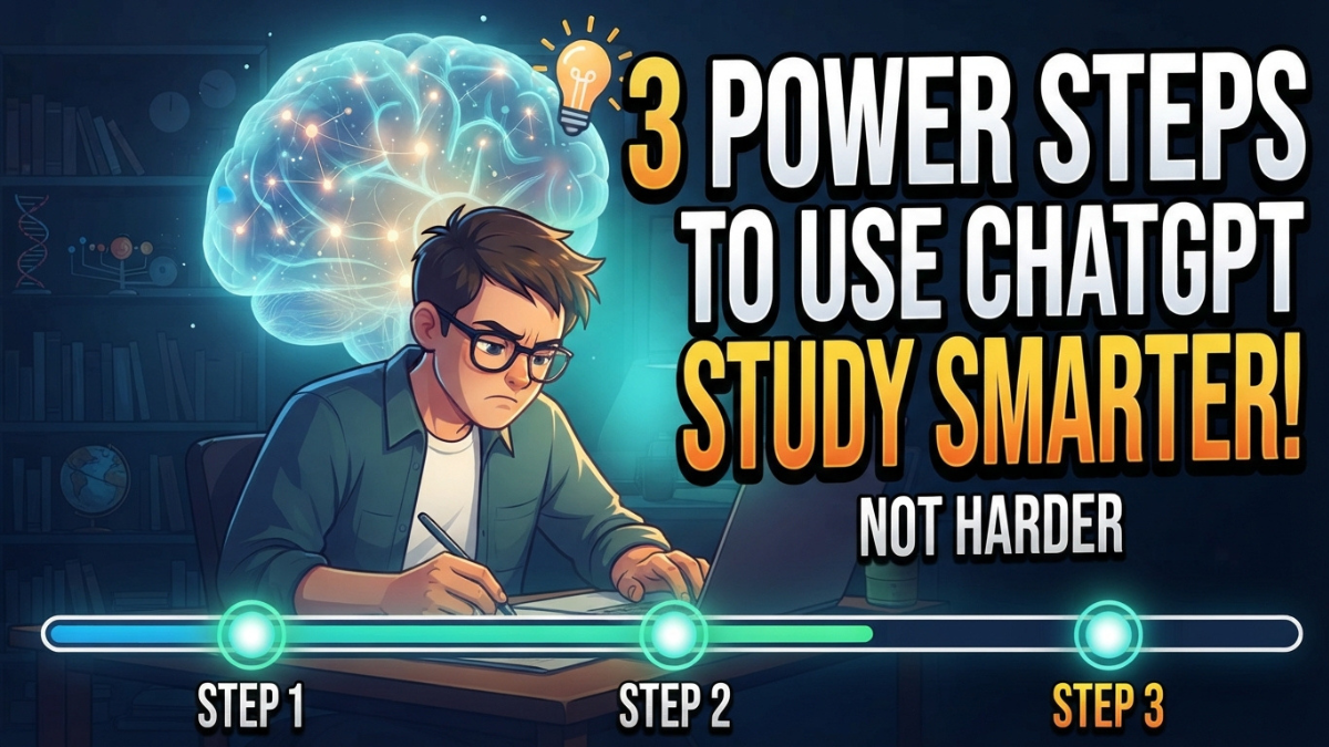 3 Powerful Steps to Use ChatGPT to Study Smarter, Not Harder: A Practical Student Guide