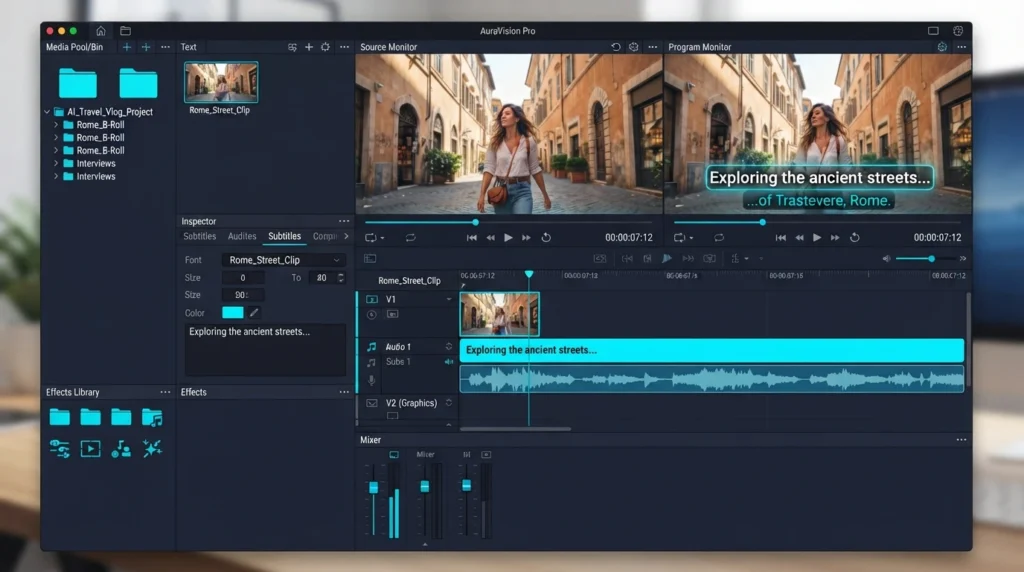 DaVinci Resolve (free editor) — best for burning subtitles cleanly