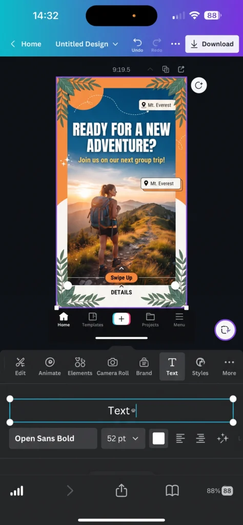 canva ai instagram story creation tool