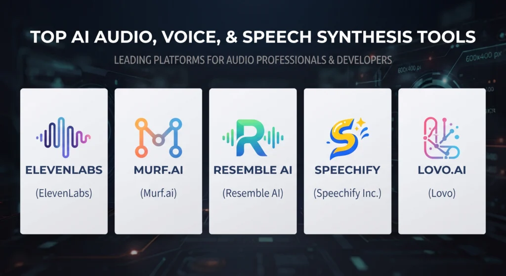 AI Tools Audio, Voice, & Speech Synthesis