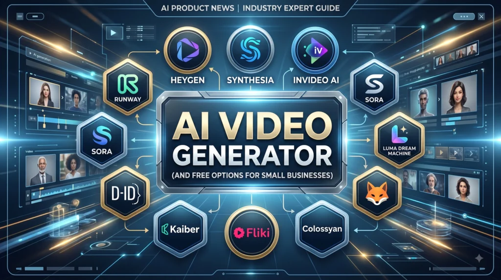 Top AI Video Generators (Free & Paid) for Small Businesses in 2026