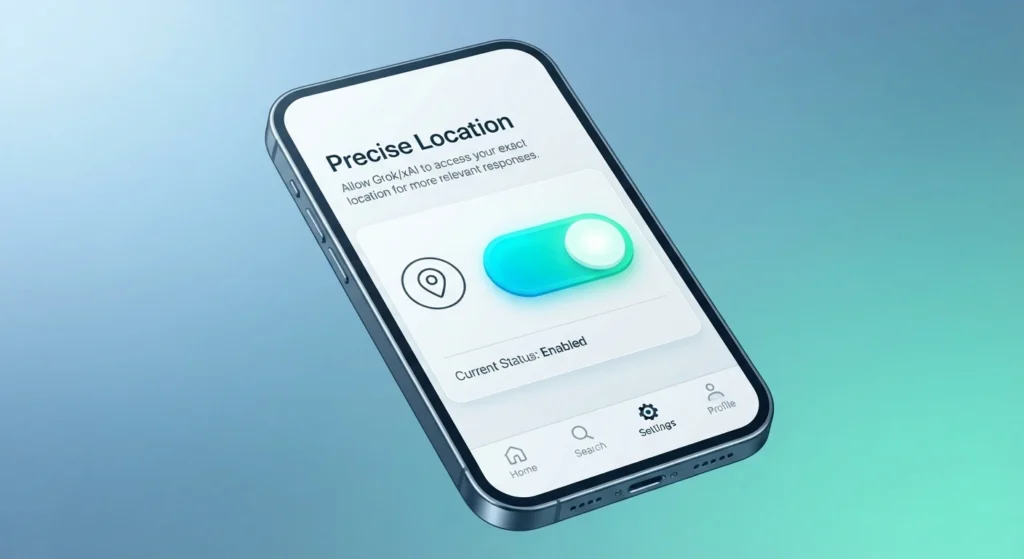 Turn off Precise Location for Grok privacy settings