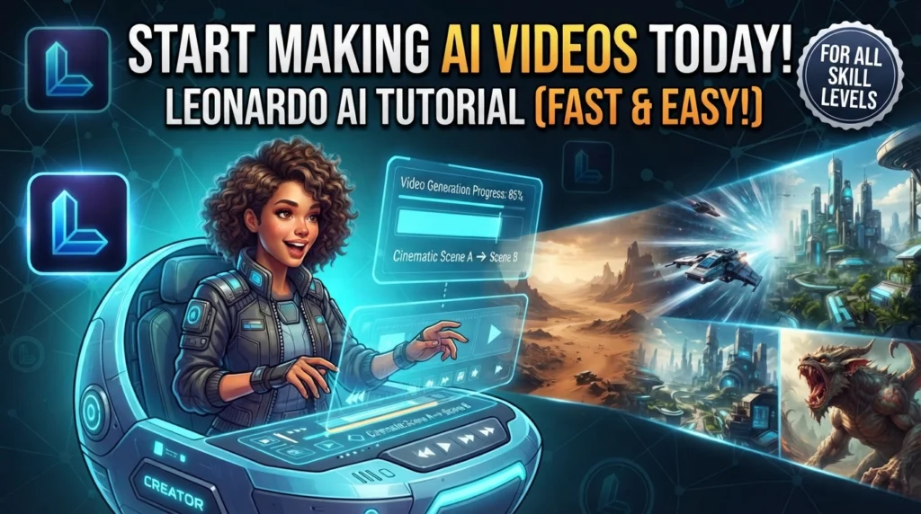 MAKE VIDEO AI USING LEONARDO AI THUBNAIL