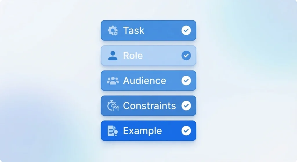 TRACE framework for prompt engineering strategy checklist