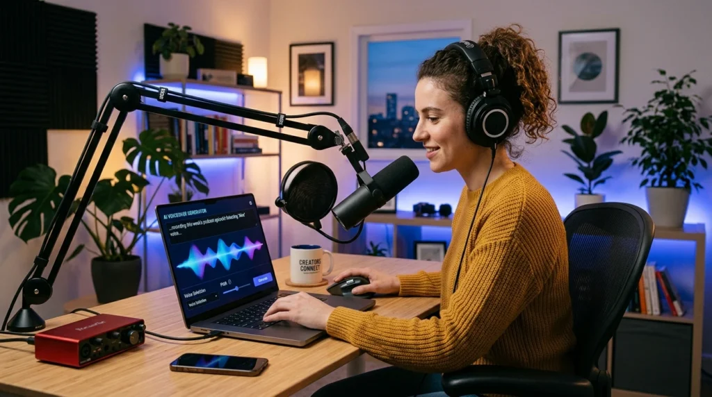 AI voiceover generator for content creators