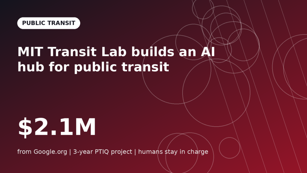 MIT Transit Lab builds an AI hub for public transit